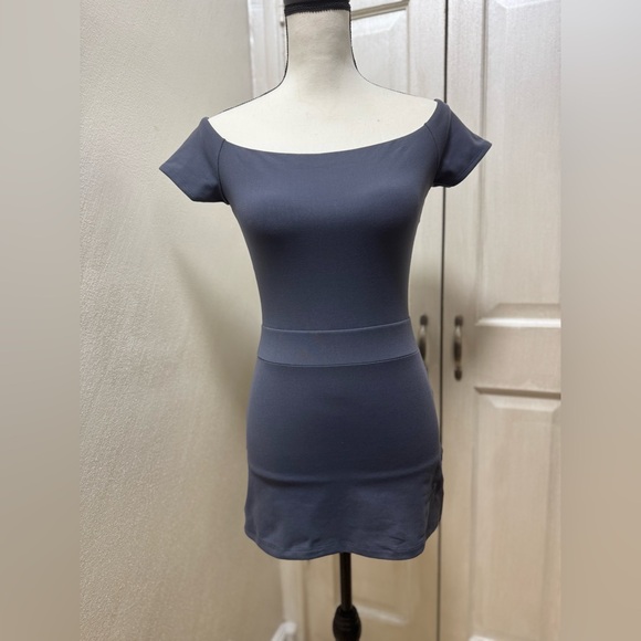 Set Of Two Susana Monaco Women S Gray Red Stretch Mini Dress - Picture 7 of 11